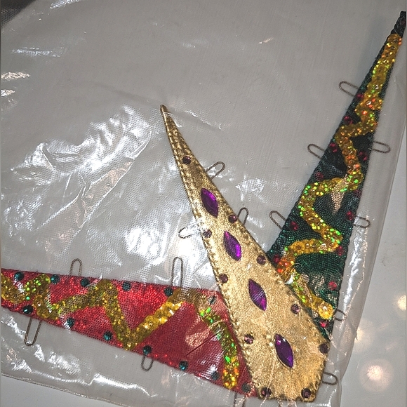 Handcrafted Artistic Swimming Circus Colors One Piece Bathing Suit Size 34/36 - Picture 8 of 9